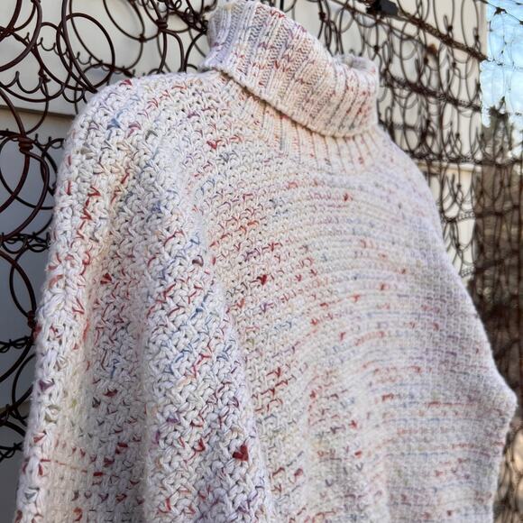 Vintage 80s 90s United States sweaters pastel nubby knit turtleneck - Picture 5 of 5